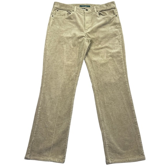 Lauren Jeans Co. Pants - Lauren Jeans‎ Co Ralph Lauren Corduroy Pants Classic Straight Leg Sz 10 Fits 34"
